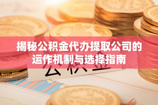 玛纳斯揭秘公积金代办提取公司的运作机制与选择指南