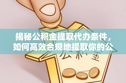 玛纳斯揭秘公积金提取代办条件，如何高效合规地提取你的公积金