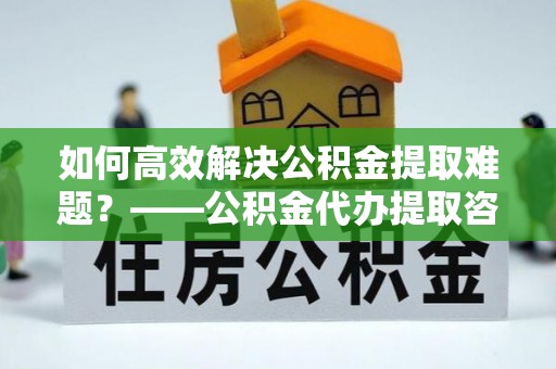 玛纳斯如何高效解决公积金提取难题？——公积金代办提取咨询服务指南