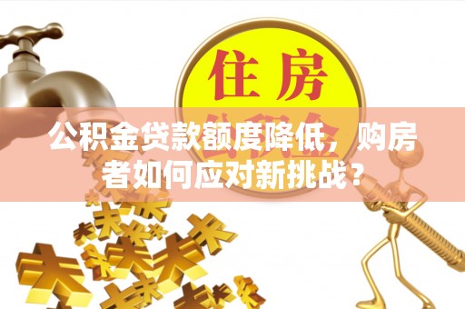 玛纳斯公积金贷款额度降低，购房者如何应对新挑战？