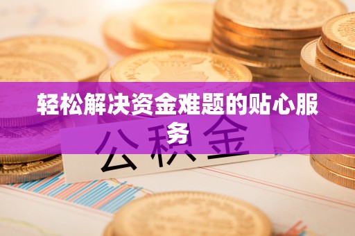 玛纳斯轻松解决资金难题的贴心服务