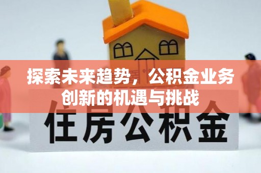 玛纳斯探索未来趋势，公积金业务创新的机遇与挑战