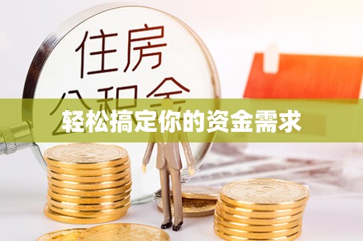 玛纳斯轻松搞定你的资金需求