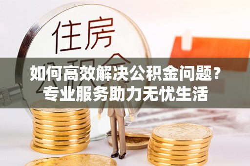 玛纳斯如何高效解决公积金问题？专业服务助力无忧生活