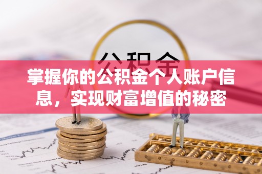 玛纳斯掌握你的公积金个人账户信息，实现财富增值的秘密