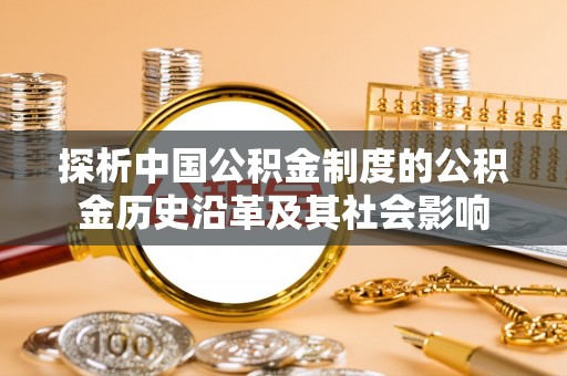 玛纳斯探析中国公积金制度的公积金历史沿革及其社会影响