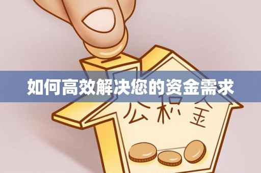 玛纳斯如何高效解决您的资金需求