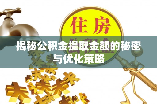 玛纳斯揭秘公积金提取金额的秘密与优化策略