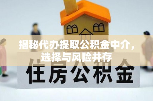 玛纳斯揭秘代办提取公积金中介，选择与风险并存