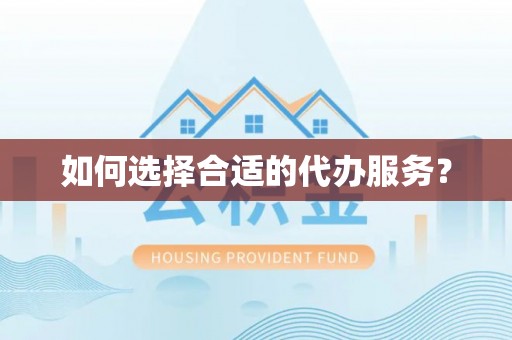 玛纳斯如何选择合适的代办服务？