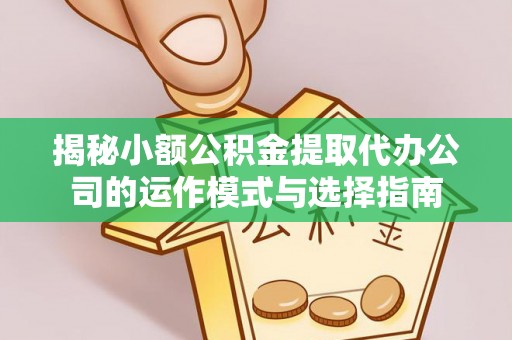 玛纳斯揭秘小额公积金提取代办公司的运作模式与选择指南