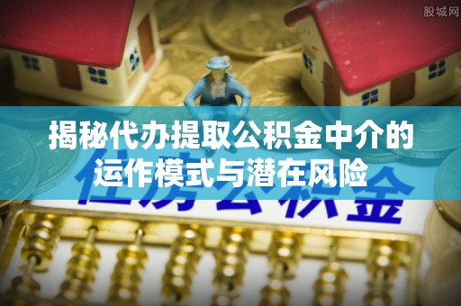 玛纳斯揭秘代办提取公积金中介的运作模式与潜在风险