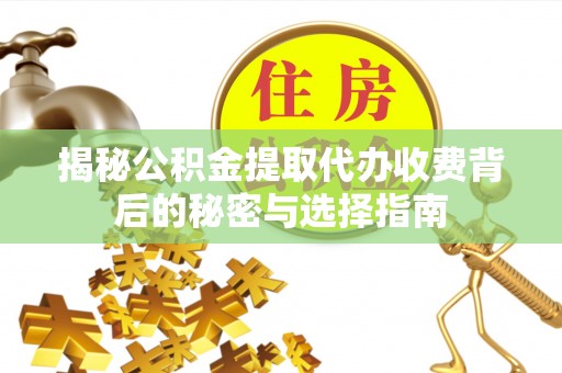 玛纳斯揭秘公积金提取代办收费背后的秘密与选择指南
