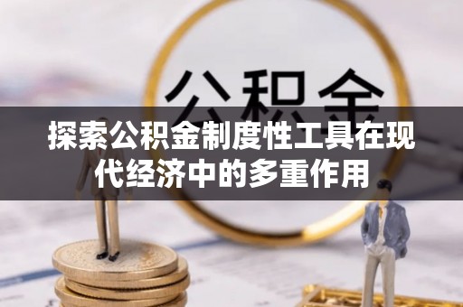 玛纳斯探索公积金制度性工具在现代经济中的多重作用