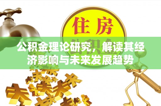 玛纳斯公积金理论研究，解读其经济影响与未来发展趋势