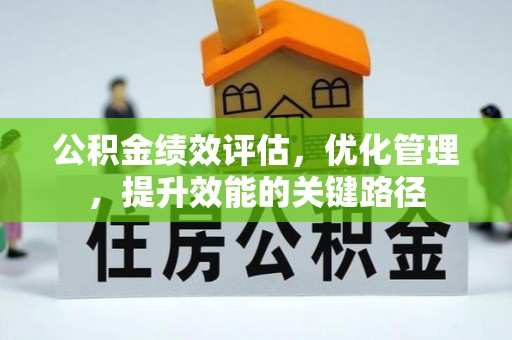 玛纳斯公积金绩效评估，优化管理，提升效能的关键路径