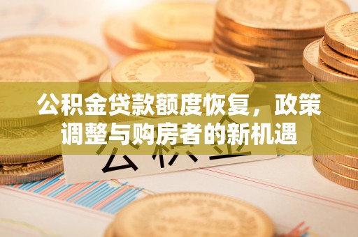 玛纳斯公积金贷款额度恢复，政策调整与购房者的新机遇