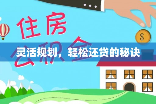 玛纳斯灵活规划，轻松还贷的秘诀