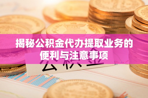 玛纳斯揭秘公积金代办提取业务的便利与注意事项