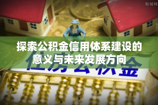 玛纳斯探索公积金信用体系建设的意义与未来发展方向