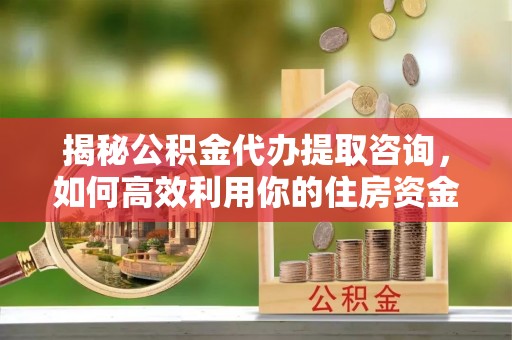 玛纳斯揭秘公积金代办提取咨询，如何高效利用你的住房资金