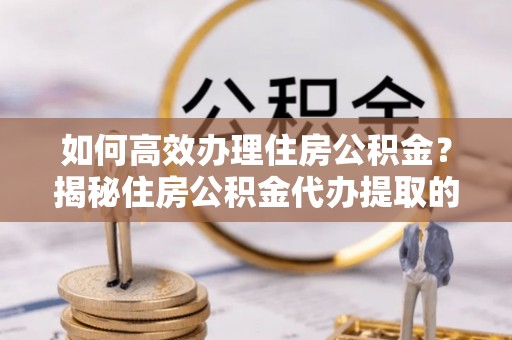 玛纳斯如何高效办理住房公积金？揭秘住房公积金代办提取的全流程与优势