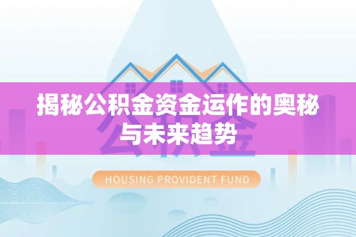 玛纳斯揭秘公积金资金运作的奥秘与未来趋势