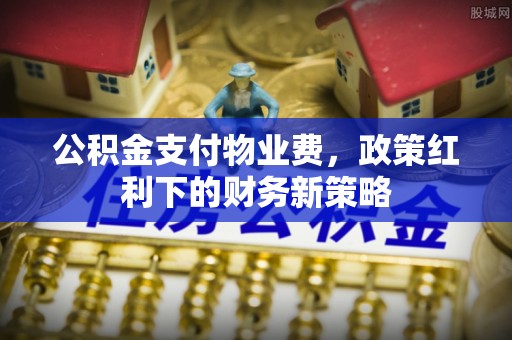 玛纳斯公积金支付物业费，政策红利下的财务新策略