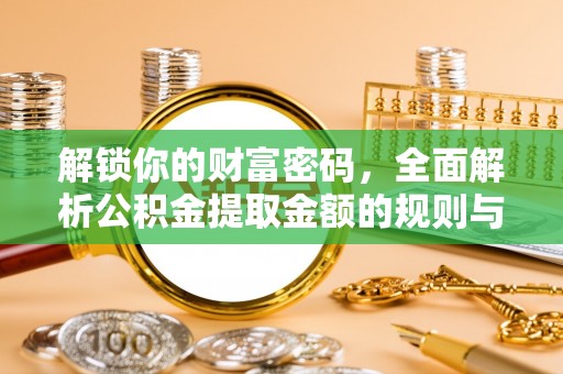 玛纳斯解锁你的财富密码，全面解析公积金提取金额的规则与技巧